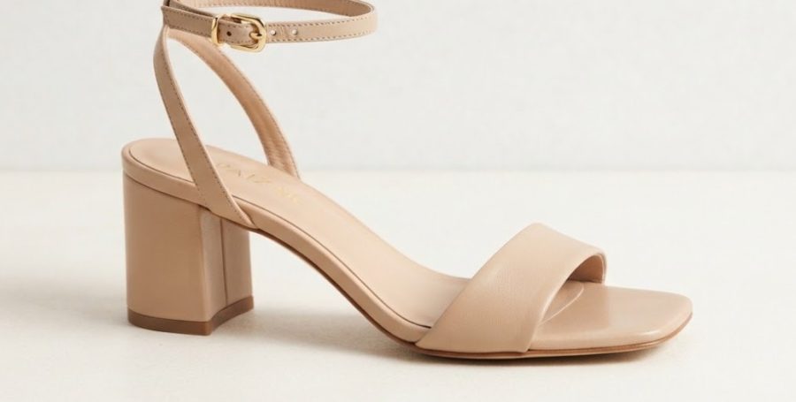 Block Heel Sandal — Nude — alternate view